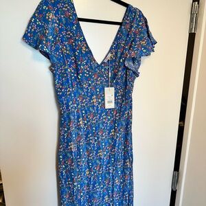 NWT Rails Blue Midi Dress